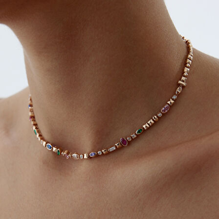 Colorfull Stone  Kolye