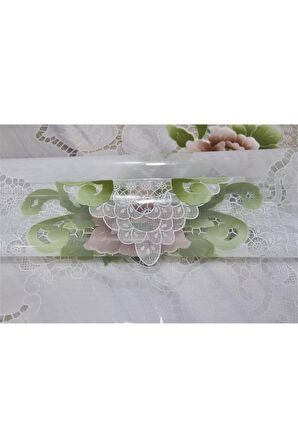 Silinebilir Şeffaf Pvc Muşamba Masa Örtüsü 120 x 155