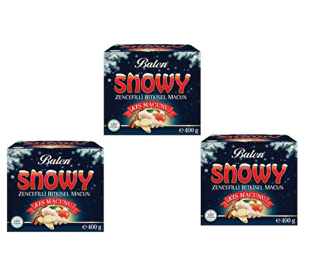 3 Adet Balen Snowy Ballı Zencefilli Kış Macunu 400 g