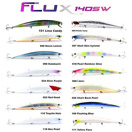 Fujin Flux 140mm 18gr Floating Maket Balık 151 Lime Candy