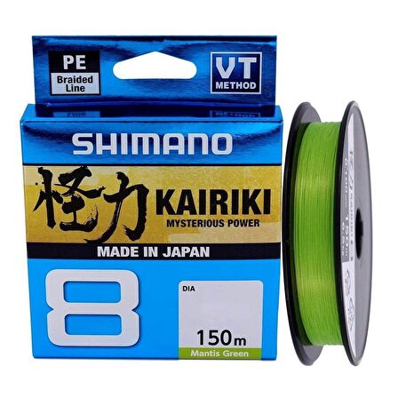 Shimano Kairiki Yeni Seri 8x Mantis Green 150m İp Misina (MADE IN JAPAN)