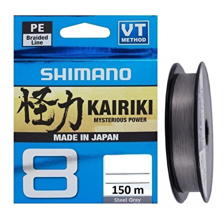 Shimano Kairiki Yeni Seri 8x Steel Grey 150m İp Misina (MADE IN JAPAN)