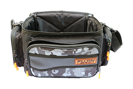 Fujin Black Camo Helper Bag - Balıkçı Çantası