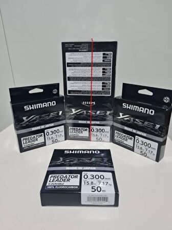 Yasei Predator Fluorocarbon (Şok Leader) 50m 0,30mm 7,17kg