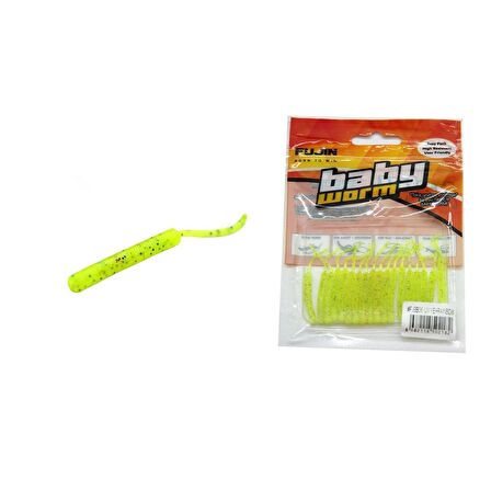 Fujin Baby Worm 5.2 cm Floating LRF Silikonu Yellow