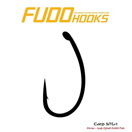 Fudo 2411 Carp STG Black Nikel Sazan Olta İğnesi