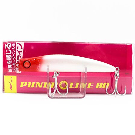 Apia Punch Line 80S 80mm 13gr Batan Maket Balık 01 Red Head