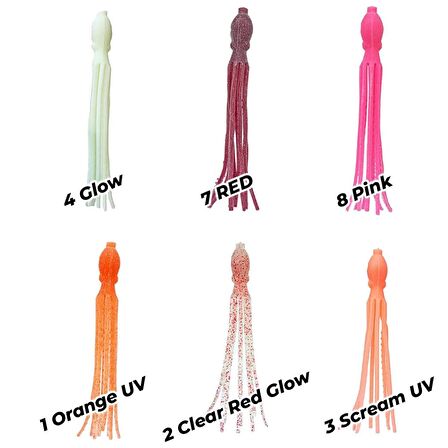 Ryuji Octopus 115mm 4 Adet Ahtopot Silikon Yem Pink UV