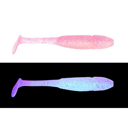 Mef Muçi 9cm 5 Adet Silikon Yem UV Pembe