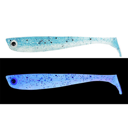 Mef Kılçık 7cm 5 Adet Silikon Yem UV Mavi