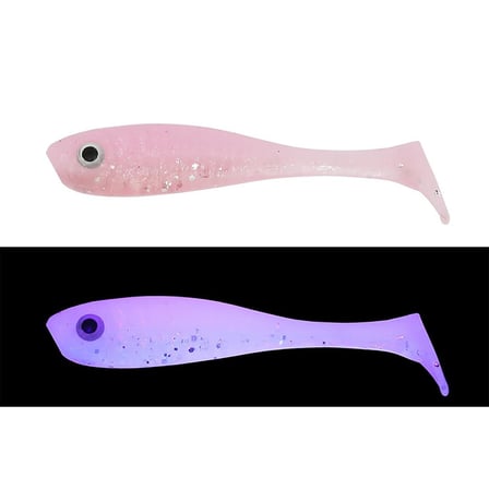Mef Gümüş 7cm 5 Adet Silikon Yem UV Pembe