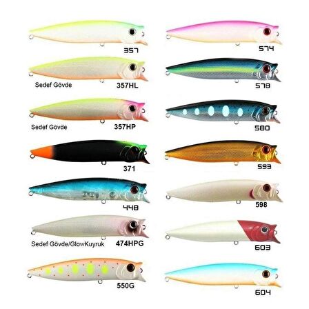 Usami Combo Pop 100F 10cm 12.1gr Popper Maket Balık 371