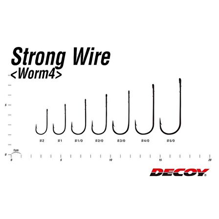 Decoy Worm4 Strong Wire Çentikli NS Black Uzun İğne