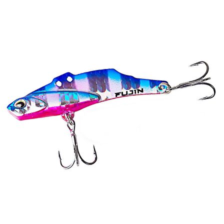 Fujin Metal Vibe 45mm 7gr Vibrasyon Yem 112 Blue Pink Zebra Glow