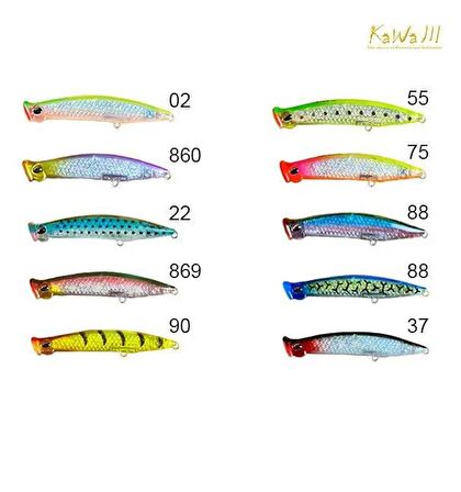 River Kawa Popping 3D 9cm 8gr Su Üstü Popper Yem 55