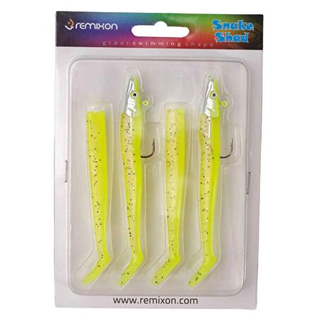 Remixon Snake Shad 12cm 16gr 4+2 Silikon Balık 13