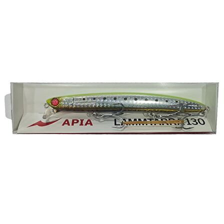 Apia Lammtarra 130F 130mm 18gr Floating Maket Balık 302 Chartback Stain