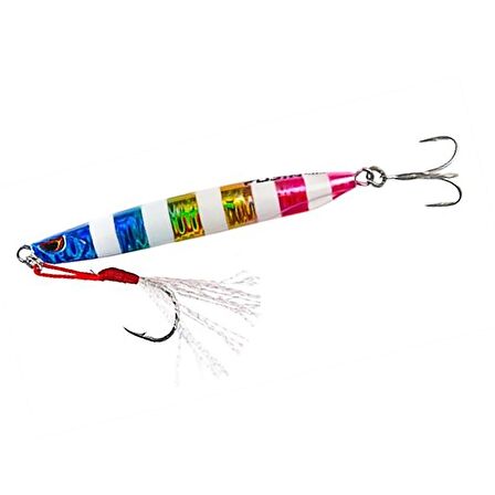 Fujin Metal Cast 40gr Shore Jig Yem MT23 Jolly Zebra Glow