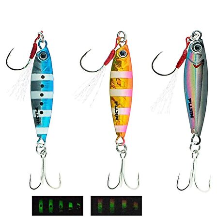 Fujin Jig-X Trio 15gr 3 Adet Light Jig Yem TR1