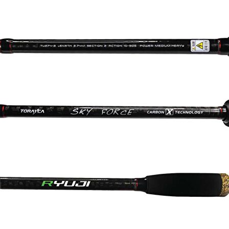 Ryuji Sky Force 2.74m 10-50gr 2P Spin Olta Kamışı