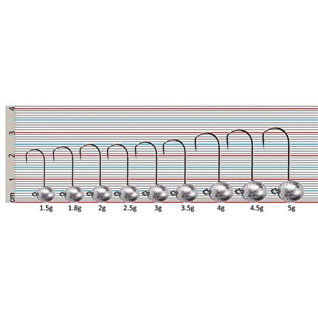 River Top kafa 4 Adet Jig Head 1.5 GR