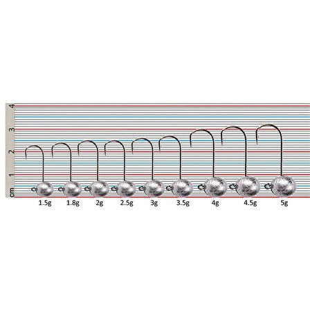 River Top kafa 4 Adet Jig Head 2 GR