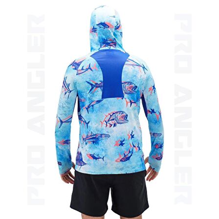 Fujin Pro Angler S24 Hooded Echo Fish Balıkçı T-Shirt XLargeXL