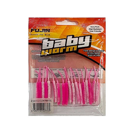 Fujin Baby Worm 5.2 cm Floating LRF Silikonu Pinkyeel