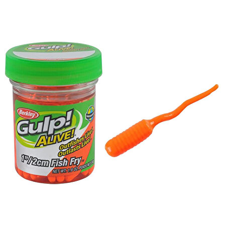 Berkley Gulp Alive Fish Fry 2cm LRF Silikonu Fluorescent Orange