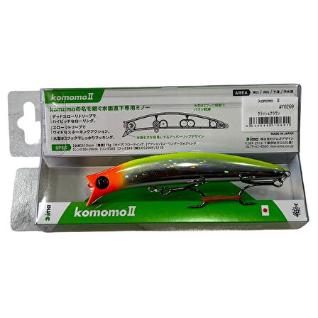 Ima Komomo II 110F 110mm 15gr Maket Balık #Y0269