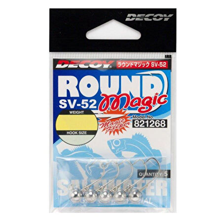 DECOY SV-52 Round Magic JH LRF Jig Head 8 no / 0.9 gr / 5 Adet