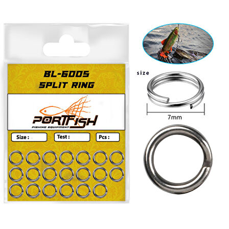 Portfish BL-6005 20 Adet Halka 7 mm / 15 kg