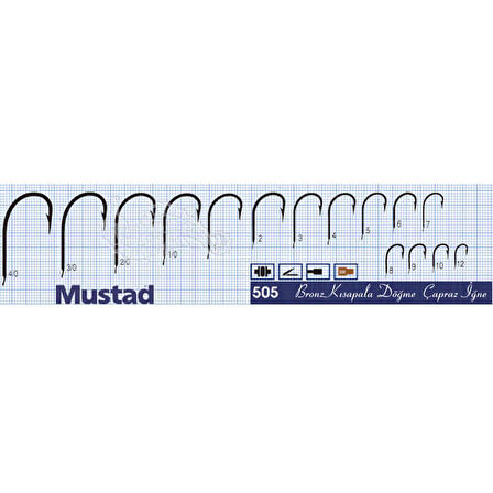 Mustad 505 50 Adet Olta İğnesi 2 No