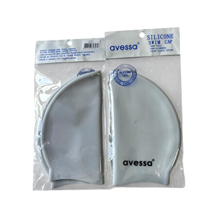 Avessa Slicone Swim Cap  SC301 Beyaz