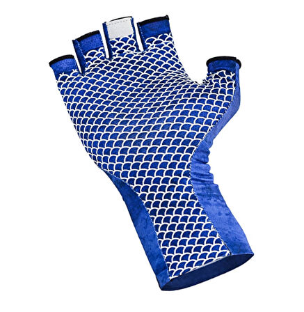 Fujin Pro Angler Summer Gloves Blue Balıkçı Eldiveni M-L