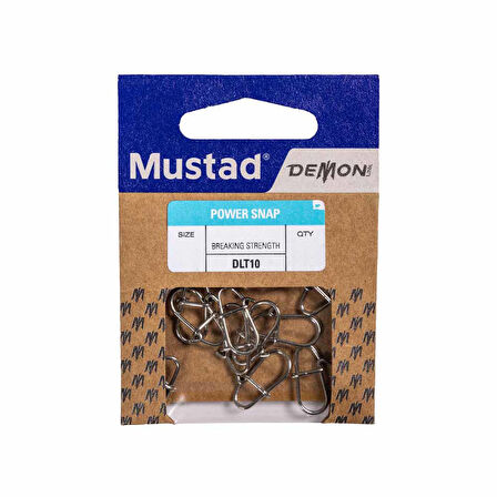 Mustad Demon DLT10 10 Adet Power Klips 1 No / 16 Kg