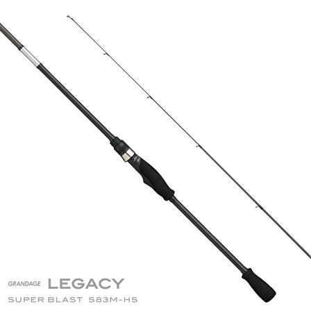 Apia Grandage Legacy Super Blast S83M-HS 2.51m 2-15gr (Solid Uç) Light Spin Olta Kamışı