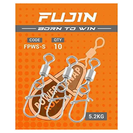 Fujin Power Roll Snap #S 5.2kg 10 Adet Çekerli Klips