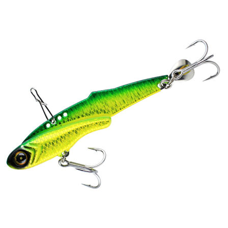 Hayabusa FS 441 Jack Eye Frilly 8.3cm 30gr Vibrasyon Yem  Chartreuse Green Gold UV
