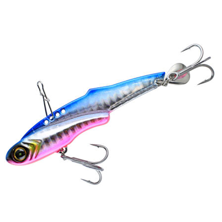 Hayabusa FS 441 Jack Eye Frilly 8.3cm 30gr Vibrasyon Yem  Blue Pink Sardine UV