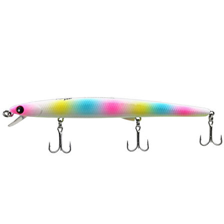 Sea Horse Slim Berfin 145F 145mm 15gr Floating Maket Balık Pearl Rainbow G