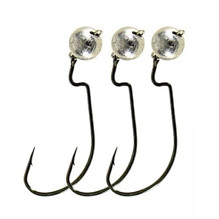 Fujin 3 Adet 3/0 Offset İğneli Jig Head 7gr