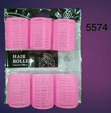 DVL 5574 - Cırtlı Bigudi 6 lı 4 cm Çap x 6 cm Uzunluk