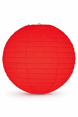 Japon Feneri Çin Feneri Büyük Boy Kırmızı 30 cm Dekoratif Parti Süsü Kutlama ve Mekan Dekoru
