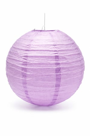 Japon Feneri Çin Feneri Büyük Boy Lila Mor 30 cm Dekoratif Parti Süsü Kutlama ve Mekan Dekoru