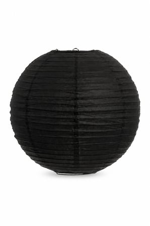 Japon Feneri Çin Feneri Büyük Boy Siyah 30 cm Dekoratif Parti Süsü Kutlama ve Mekan Dekoru