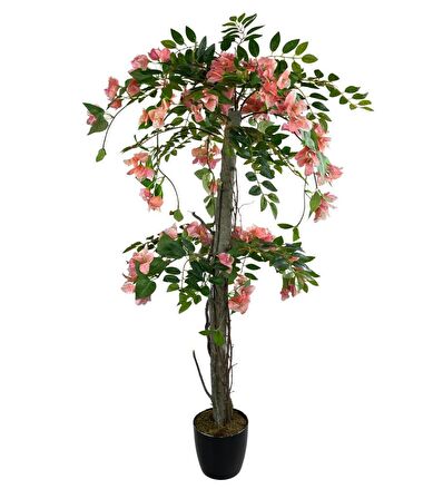 Yapay Ağaç Pembe Begonvil Ağacı 120cm Doğal Salex Dallı