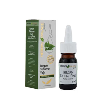 Herbal Palace Isırgan tohumu yağı 20 ml (soğuk sıkım %100 saf)