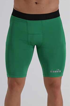 Diadora Flatron Pro - Erkek Yeşil Kısa Tayt - 1110044-FLTKS