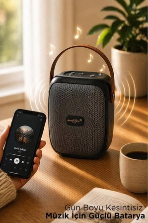 Bluetooth Hoparlör Rgb Işıklı FM Radyo Kablosuz Taşınabilir Speaker GTS-1679 